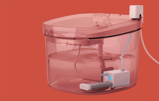 Petoneer Fresco Mini Automatic Waterer / Fountain made of Propylene for Dog & Cat 1.9lt 14.7cm in White Color