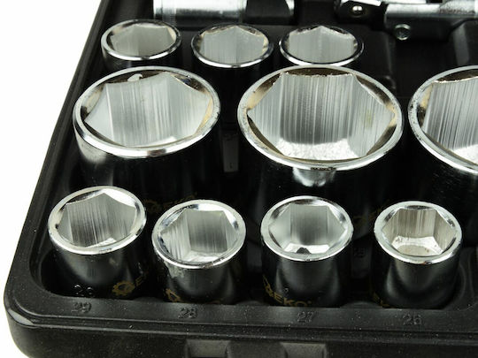 Geko Ratchet with Socket Sets 1" & 3/4" 26 Pieces