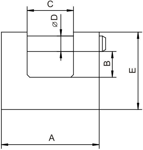 Lob Padlock Brass with Key 92mm 1pcs