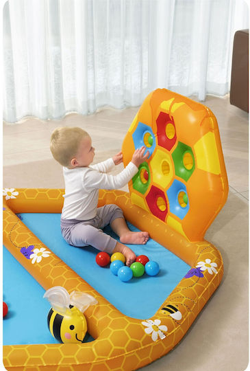 Bestway Φουσκωτό Lil' Beehive Baby Pool & Ball Pit για 2+ Ετών