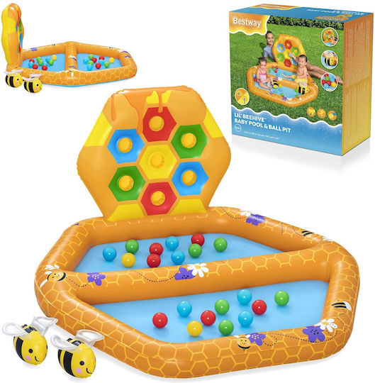 Bestway Φουσκωτό Lil' Beehive Baby Pool & Ball Pit για 2+ Ετών