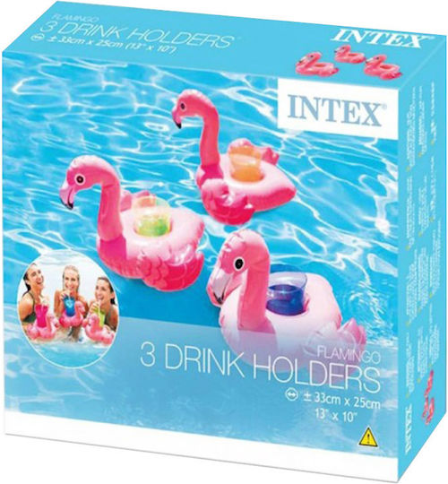 Intex Inflatable Drink Holder Flamingo Pink 3pcs