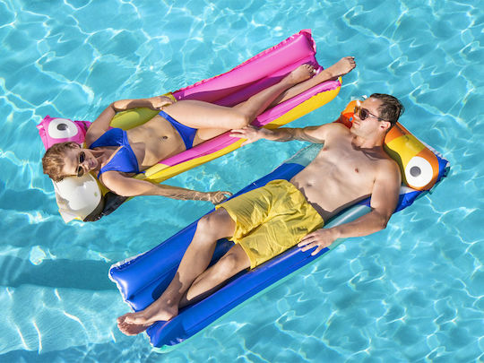 Bestway Tropical Bird Aufblasbares Pool-Luftmatratze Flamingo Rosa 183x76cm