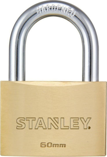 Stanley Bronze Padlock Brass with Key 60mm 1pcs