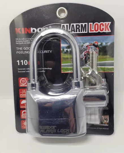 Steel Padlock Lengthened with Key 70mm Silver 1pcs