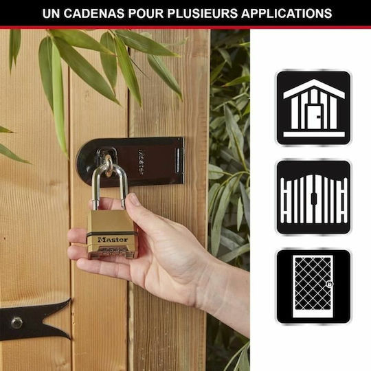 Master Lock Стоманено Лукето Заключване на скоба с ключ 9мм Сребрист 1бр