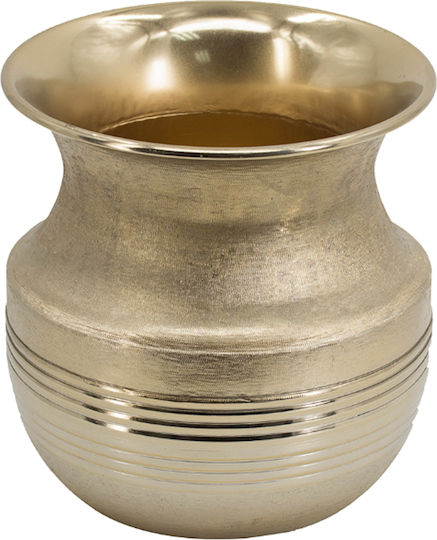 Artekko Κασπώ Αλουμινίου Χρυσό 21.5x21.5x22.5εκ.