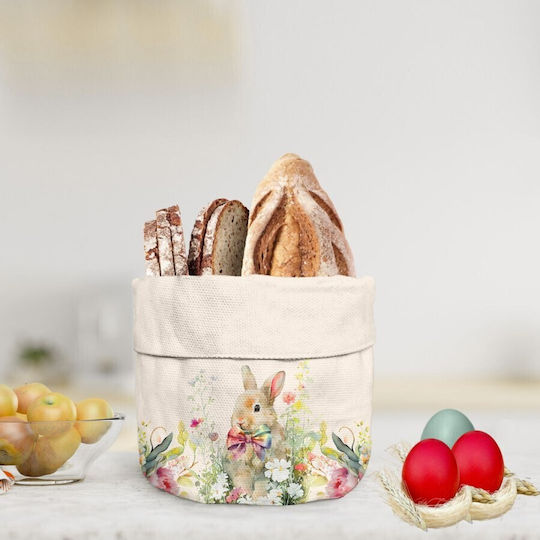 Brotkorb aus Baumwolle 16x21cm Club Cotton Vinca Hasen