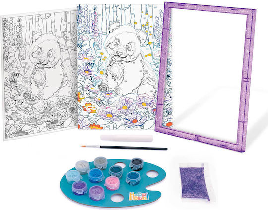 HappiHobbi Painting Paint & Frame Paint by Numbers Dreamy Panda for Children 9+ years old Years
