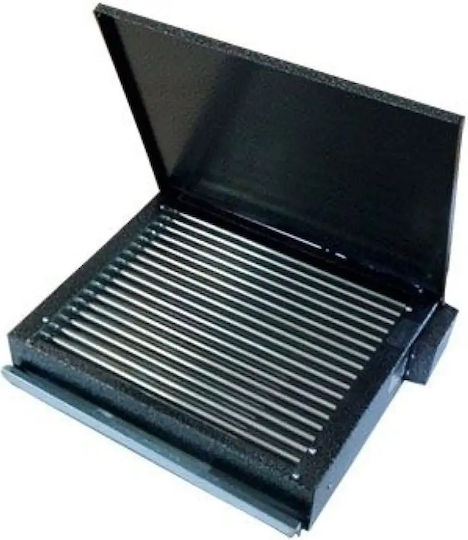 Rubino EC-2.75 Настолна Електрическа Скара Решетка 2750W Неръждаема с Капак 38x33см