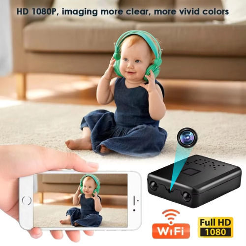 Versteckte Kamera XD WiFi Micro Camera WiFi 1080p mit Steckplatz für Speicherkarte und Bewegungssensor
