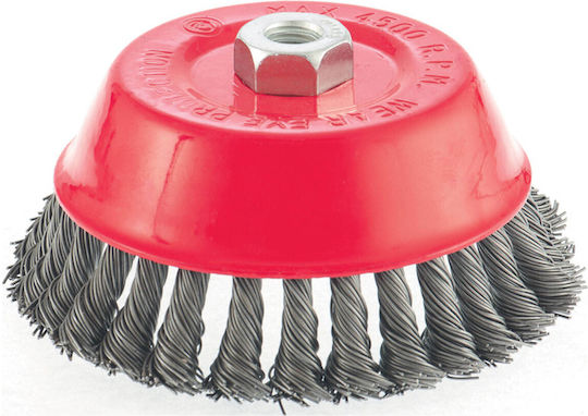 MTX 746289 Drahtbürste Glocke mit Borsten für Winkelschleifer 100mm mit M14-Gewinde