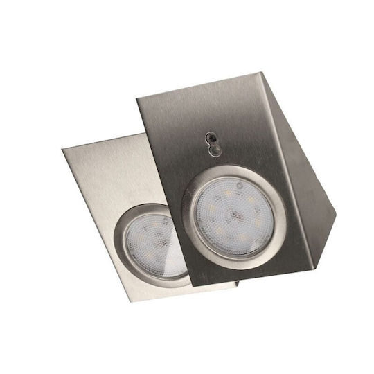 Orno Φωτιστικό Πάγκου Κουζίνας LED 2.5W Naturweiß mit Schalter und Bewegungssensor