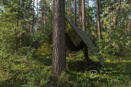 Camo Forest Waterproof Tarpaulin 3 x 3m 90g/m²