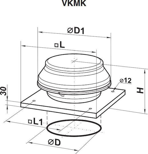 Vents Αξεσουάρ Εξαερισμού VKMK150