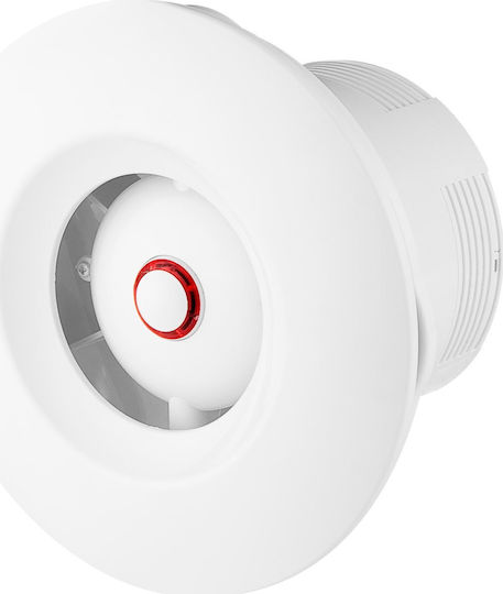 Awenta Bathroom Ventilator Awenta Wxo125h Orbit Fi125mm 160m3/h 16w 230v Humidity Sensor Timer White