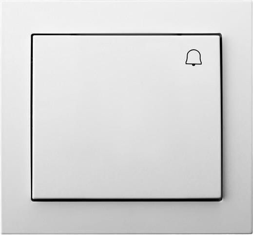 Ospel Μπουτόν Κουδουνιού σε Λευκό Χρώμα ŁP-6W/00