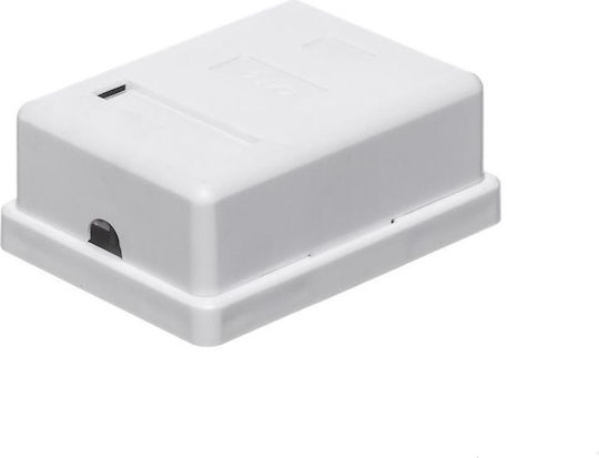 Netrack Single Network Socket RJ45 with Frame Type Cat6 in Transparent Color 106-20