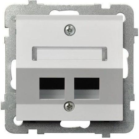 Ospel Netzsteckdose RJ45 in Weiß Farbe GPK-2GS P 00