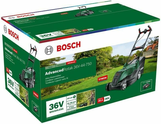 Bosch AdvancedRotak Μηχανή Γκαζόν Μπαταρίας 36V