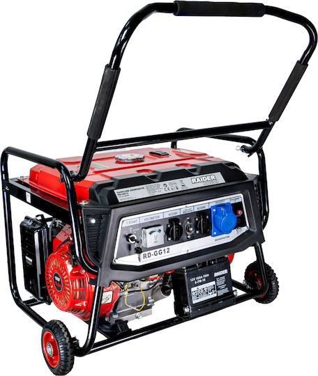 Raider RD-GG12 Generator Benzină (în patru timpi) Patru timpi cu Roți și Putere Maximă 7.5kVA
