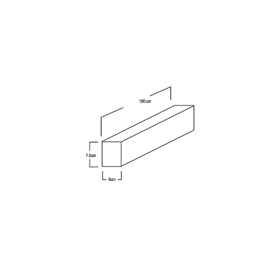 Gekas Commercial Linear LED Ceiling Light 40W Cold White L150xD7.5xH5cm