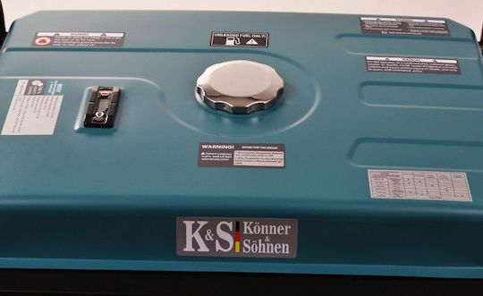 Könner & Söhnen Three-phase Generator Gasoline Four-stroke with Handle and Maximum Power 5kVA