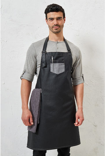 Premier Ποδιά Barista / Bartender Ολόσωμη Μαύρη
