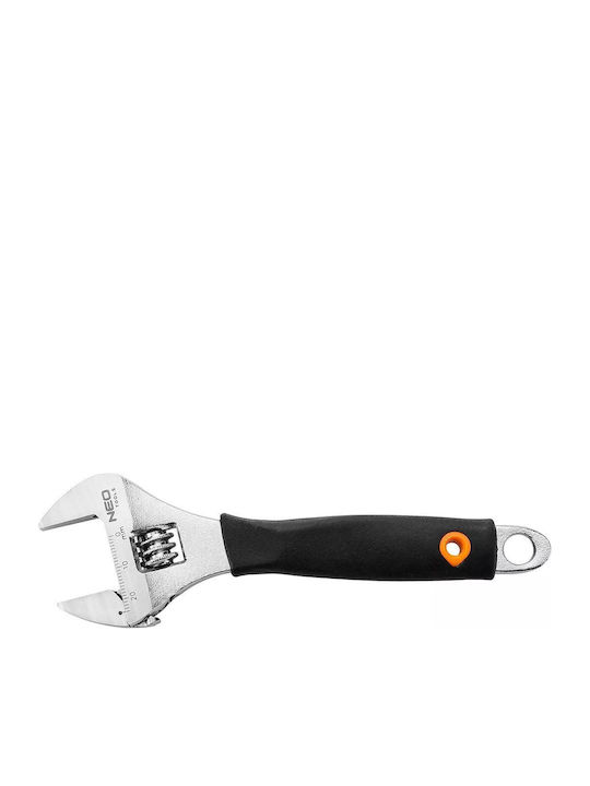 Neo Tools Französischer Schraubenschlüssel Länge 150mm mit einer Maulöffnung von bis zu 23mm und rutschfestem Griff