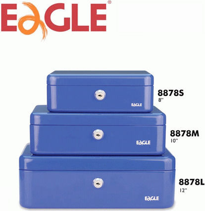 Eagle Fortress Cutie de Bani cu cheie 120-1025 Albastru
