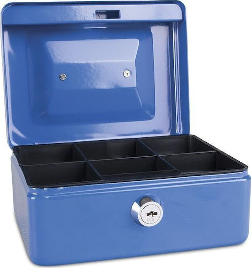 Donau Cash Box with Lock Blue
