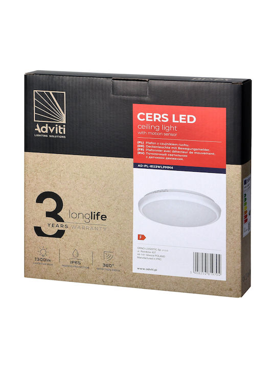 Orno Outdoor Ceiling Flush Mount with Integrated LED in White Color AD-PL-6113WLPMM4
