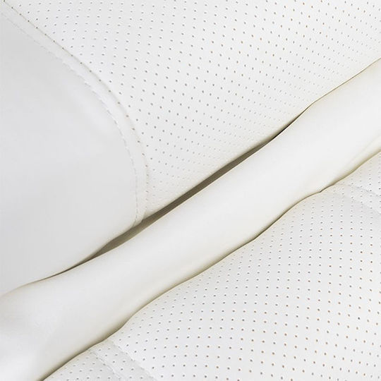 Pedicure Chair White with Adjustable Height and Electric Lifting Mechanism