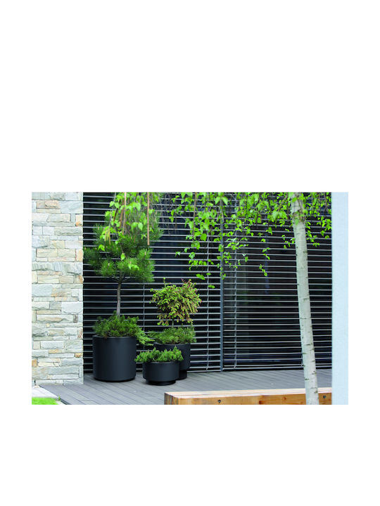 Marhome Heos Planter Plastic Black 29.8x29.8x28cm.