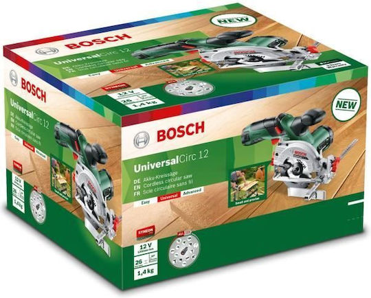 Bosch UniversalCirc 12 Circular Saw 12V 1x2.5Ah with Dust Extraction System