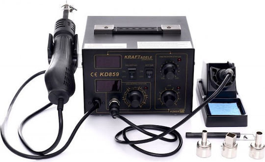Kraft & Dele KD859 Stație de lipit Electrică cu Reglaj de Temperatură cu 4 duze