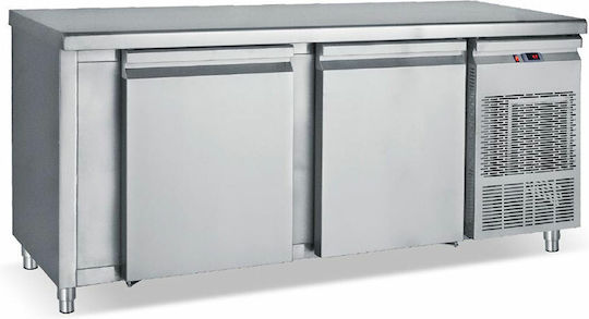 Bambas Frost Английски превод: Stainless Steel Refrigerator Counter 620лт with 3 Doors and Cooling Machine 0/+10°C L216xW70xH85см PM7 216