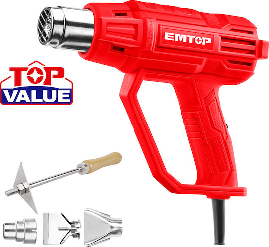 Emtop EHGN20002 Pistol termic cu control de temperatură până la 560°C