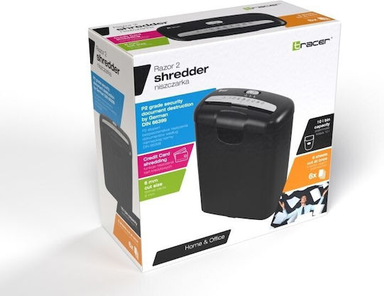 Tracer Razor 2 Strip Cut 6-Sheet Paper Shredder
