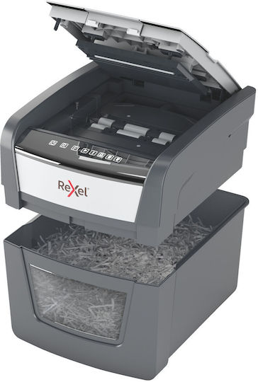 Rexel Distrugător Documente Optimum Autofeed+ Tăiere Transversală 6 Foi cu Recipient 20lt