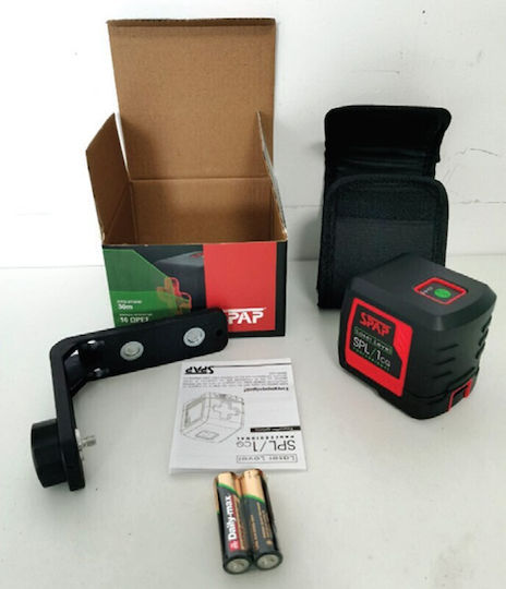 Spap SPL / 1CG Γραμμικό Αλφάδι Laser Πράσινης Δέσμης με Εύρος Εργασίας 30m
