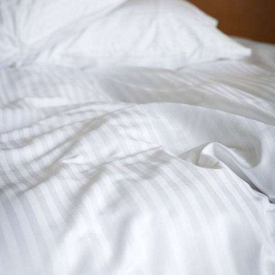 Sprintzio Hotel Sheet White Single 160x280cm 100% Cotton 1pcs