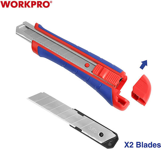 WorkPro Κοπίδι Φαλτσέτα Μοκέτας με Πλάτος Λάμας 18mm
