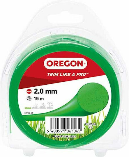 Oregon 69356GR Mähfaden Länge 15m und Dicke 2mm