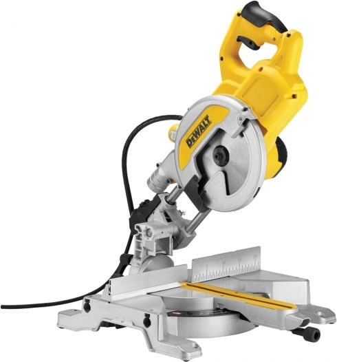 DEWALT Miter Saw Electric 1600W Sliding with Laser Cutting Guide and Disc Diameter 216mm