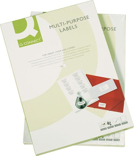 Q-Connect Self-Adhesive Rectangular A4 Labels 70x50.8mm