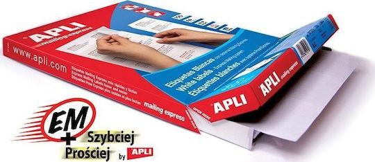 Apli Αυτοκόλλητες Ετικέτες Α4 Ορθογώνιες 105x148mm