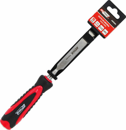 AWTools Dalti Lățime 16mm cu Plastic Mâner Set 1buc