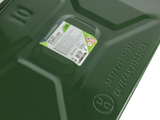 CarMotion Canistru De Combustibil Cu Două Locuri Din Plastic Cu Tub De Extensie 10lt Verde
