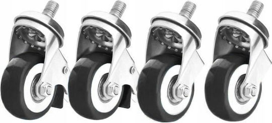 Activeshop Hairdressing-Beauty Accessories A set of wheels for an electric chair 4 pcs